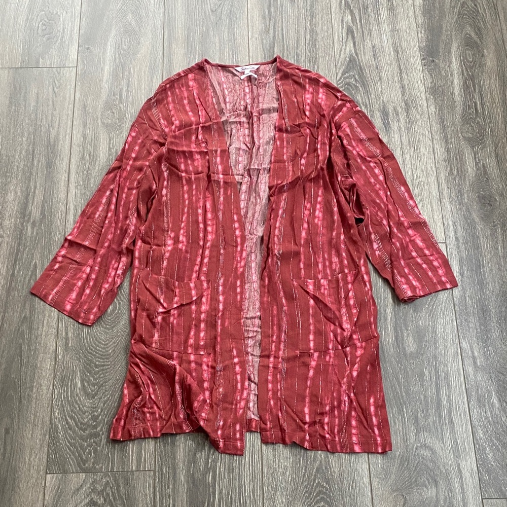Southern Cotton - Pinky Red Kimono Duster - Size M
